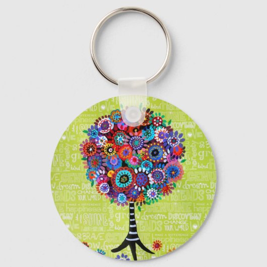Judaica Tree-Sleutelhanger Sleutelhanger (Voorkant)