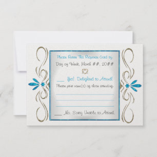 Judaism Flournis joods bruilding RSVP-Kaart RSVP Kaartje