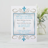 Judaism Flournis joodse huwelijksceremonie Kaart (Staand voorkant)