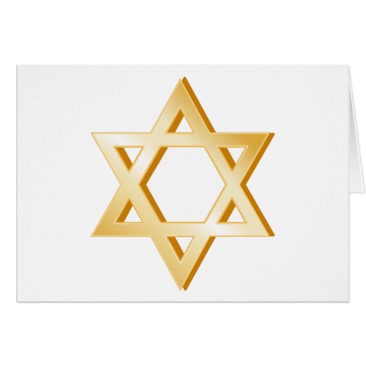 Judaism Symbol Wenskaart (Voorkant Horizontaal)