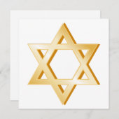 Judaism Symbool Uitnodiging/Aankondigingskaart (Voorkant / Achterkant)