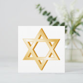 Judaism Symbool Uitnodiging/Aankondigingskaart (Staand voorkant)