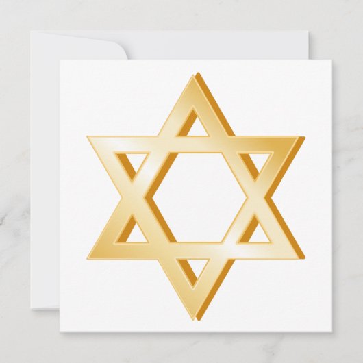 Judaism Symbool Uitnodiging/Aankondigingskaart (Voorkant)