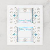 Judaïsme bloedige set van 25 bruiloft plaatskaartje (Buitenkant ongevouwen)