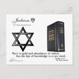 Judaïsme - briefkaart van passagiers