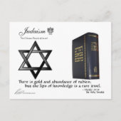 Judaïsme - briefkaart van passagiers (Voorkant)