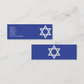 Judaïsme - Skinny Mini Visitekaartje (Voorkant / Achterkant)