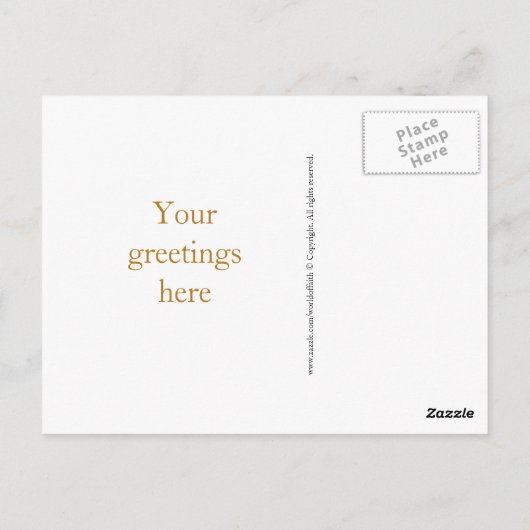 Judaïssymbool Briefkaart (Achterkant)