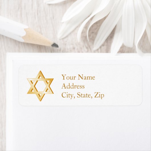 Judaïssymbool Etiket (Insitu)