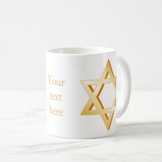 Judaïssymbool Koffiemok (Voorkant rechts)