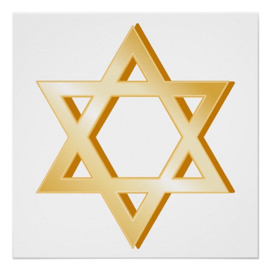 Judaïssymbool Perfect Poster (Voorkant)