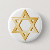 Judaïssymbool Ronde Button 5,7 Cm (Voorkant)