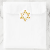 Judaïssymbool Ronde Sticker (Tas)
