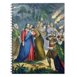 Judas Betrays z'n meester, van een bijbel die door Notitieboek