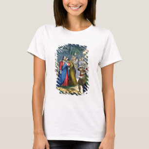 Judas Betrays z'n meester, van een bijbel die door T-shirt