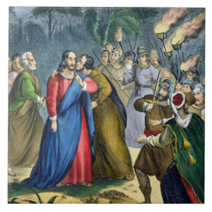 Judas Betrays z'n meester, van een bijbel die door Tegeltje
