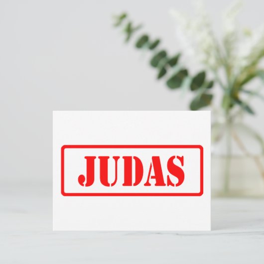 Judas Briefkaart (Staand voorkant)