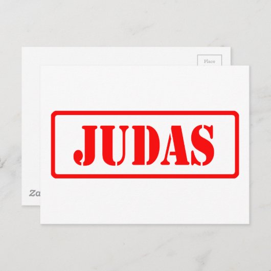 Judas Briefkaart (Voorkant / Achterkant)