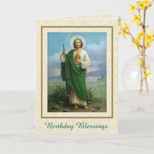 Judas de apostel past het zelf aan! kaart (Gele Bloem)