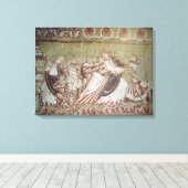 Judas Kissons Christus (fresco) (detail van 95750) Canvas Afdruk (Insitu (Houten vloer))