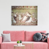 Judas Kissons Christus (fresco) (detail van 95750) Canvas Afdruk (Insitu (Woonkamer))