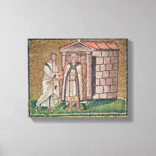 Judas Repents, Scenes from the Life of Christus Canvas Afdruk