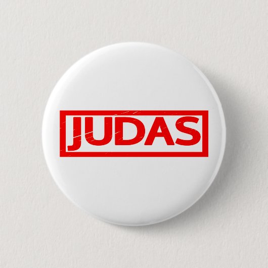 Judas Stamp Ronde Button 5,7 Cm (Voorkant)