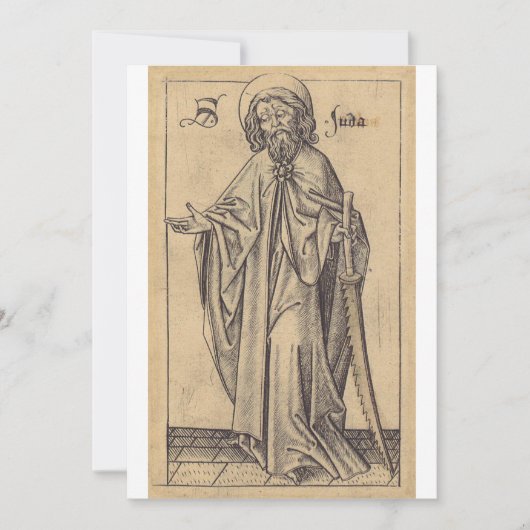 Judas Thaddaeus de apostel en broer van Jezus Kaart (Voorkant)