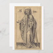 Judas Thaddaeus de apostel en broer van Jezus Kaart (Voorkant / Achterkant)