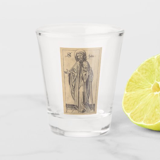 Judas Thaddaeus de apostel en broer van Jezus Shot Glas (Voorkant)