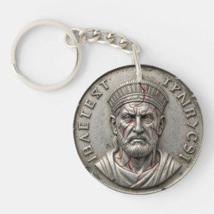 Judas Vervloekte Munt Sleutelhanger – Zion‑7 Tyrij