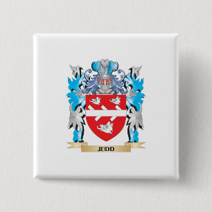 Judd Coat of Arms - Family Crest Vierkante Button 5,1 Cm
