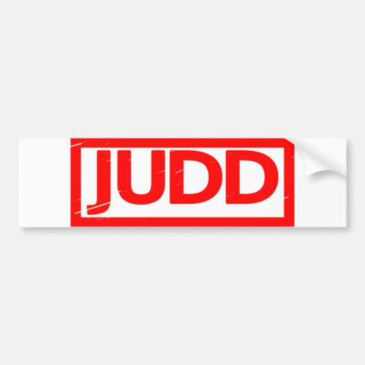 Judd Stamp Bumpersticker (Voorkant)