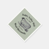Judd's Valley Wool Mercantile  Sheep Afbeelding Servet (Hoek)