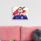Jude Bellingham Wpap Pop Art Canvas Afdruk (Insitu (Woonkamer))