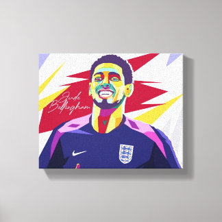 Jude Bellingham Wpap Pop Art Canvas Afdruk