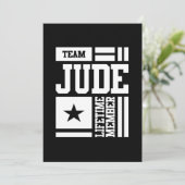 Jude Personalized Name Birthday Gift Kaart (Staand voorkant)
