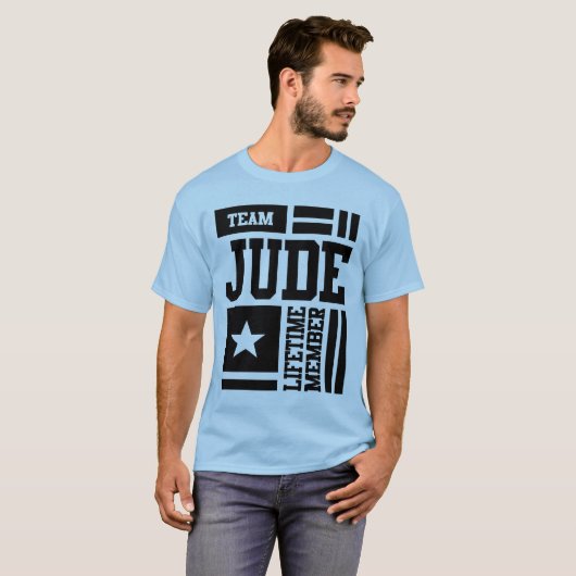 Jude Personalized Name Birthday Gift T-shirt (Voorkant volledig)