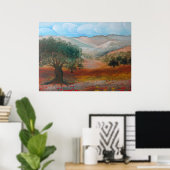 Judea Hills, Ben Shemen Forest, Israël. Poster (Thuiskantoor)