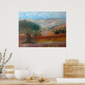 Judea Hills, Ben Shemen Forest, Israël. Poster (Keuken)