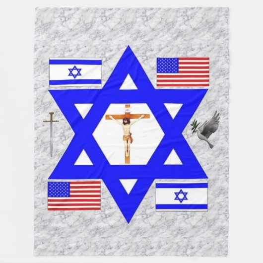 JUDEO-CHRISTELIJK fleece deken (Voorkant)