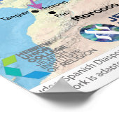 Judeo-Spanish diaspora map Poster (Hoek)