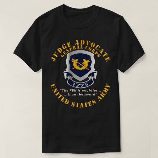 Judge Advocate General Corps Crest Pen is machtige T-shirt (Design voorkant)