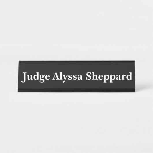 Judge Black Bureau Naambordje (Voorkant)