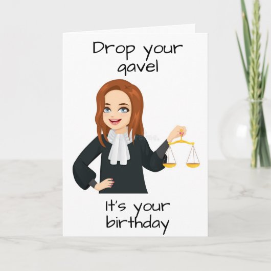 **JUDGE** CELEBRATES " HER BIRTHDAY KAART" KAART (Voorkant)