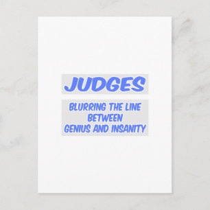 Judge Joke .. Genie en krankzinnigheid Briefkaart