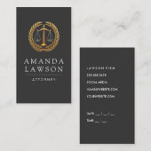 Judge Scales | advocatenrecht | rechtbank Afsprakenkaartje (Voorkant / Achterkant)