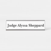 Judge White Bureau Naambordje (Voorkant)