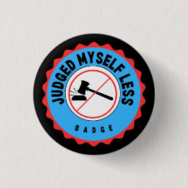 Judged Myself Miness Ronde Button 3,2 Cm