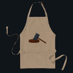 Judges Gavel Apron Standaard Schort<br><div class="desc">Als je voor een rechter gaat, zie je dat ze een grind hebben. Dit ontwerp is een jurygrind dat ze zullen neerhalen om de rechtbank tot de orde te roepen. Het ziet eruit als een mallet. Deze rechters zien het design geweldig op dit platform. Ideaal voor jezelf of als geschenk...</div>
